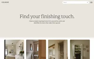 Odorne homepage website preview