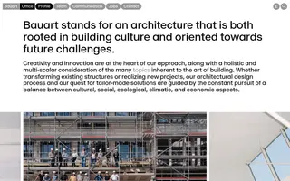 Bauart homepage website preview