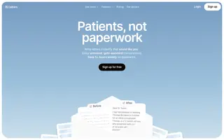 Letters homepage website preview