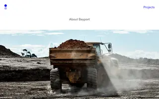 Bayport homepage website preview