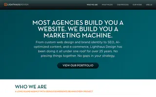 Lighthaus Design homepage website preview