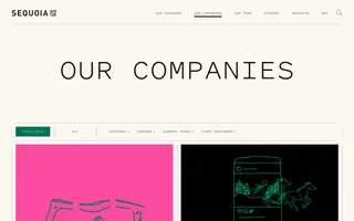 Sequoia Capital homepage website preview