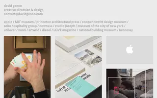 David Genco homepage website preview