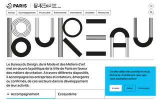 Bureau homepage website preview