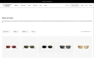 PJ.LOBSTER™ homepage website preview