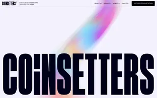 Coinsetters homepage website preview