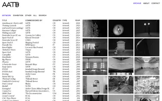 AATB homepage website preview