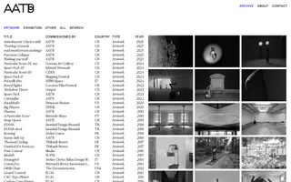 AATB homepage website preview