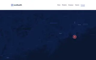 Nordhealth homepage website preview