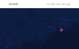 Nordhealth homepage website preview