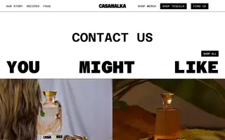 Casa Malka homepage website preview