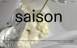 Saison homepage website preview