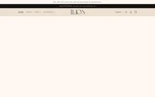 Ilios homepage website preview