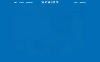 Huxtaburger homepage website preview