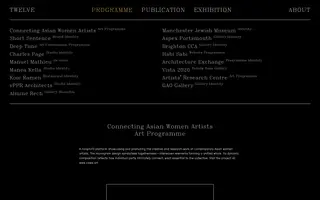 Twelve homepage website preview