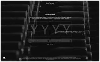 Dom Pérignon homepage website preview