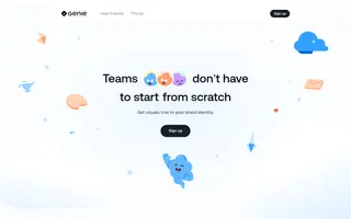 Genie Studio homepage website preview