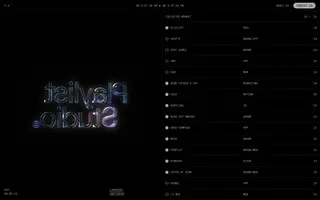 Playlist Studio homepage website preview