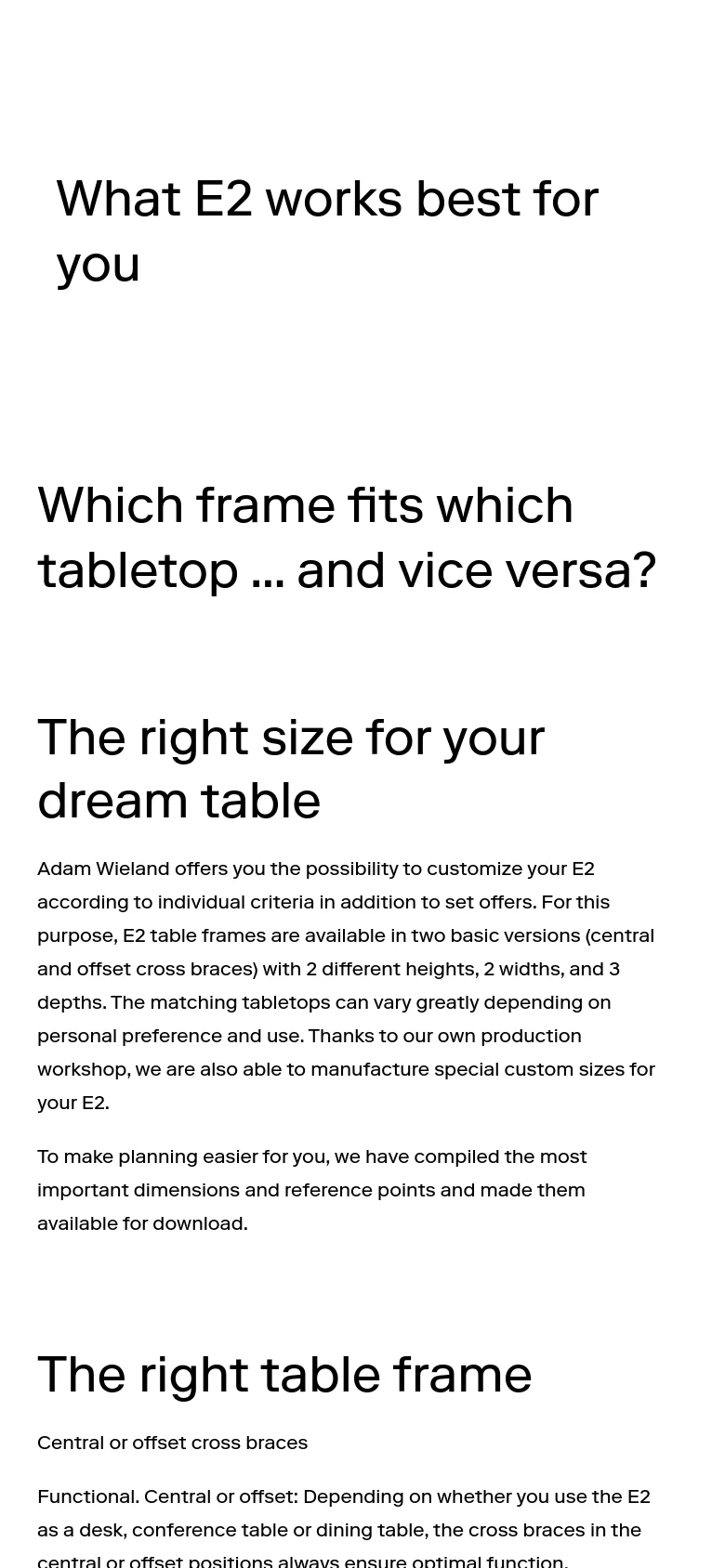 The mobile version maintains the minimalist white and black color scheme but adapts the layout for a narrow vertical screen. The large headings are stacked vertically, and the text spans the full width of the mobile viewport to ensure readability on smaller devices. The overall structure remains a single-column text-heavy guide without complex sidebars.