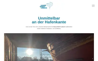 Hanse Werft Lübeck homepage website preview
