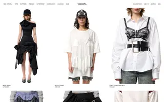 Vaquera homepage website preview