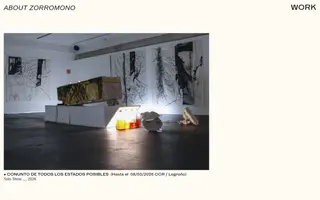 Carlos Zorromono homepage website preview
