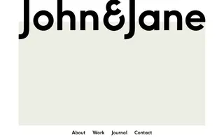 John & Jane homepage website preview