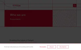 Streem Group homepage website preview