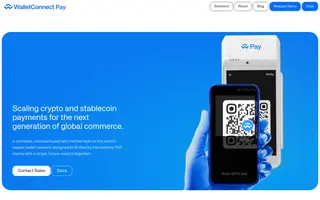 WalletConnect Pay homepage website preview