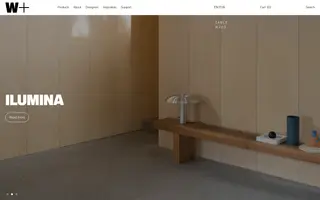 Wästberg Lighting homepage website preview