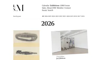 LNM homepage website preview