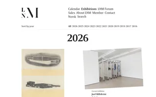 LNM homepage website preview