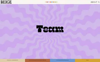 Beige homepage website preview