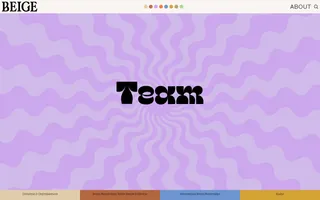 Beige homepage website preview