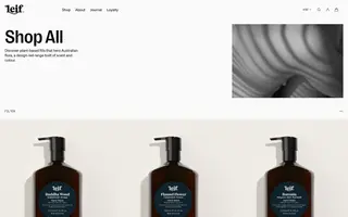 Leif homepage website preview