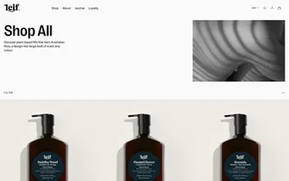 Leif homepage website preview