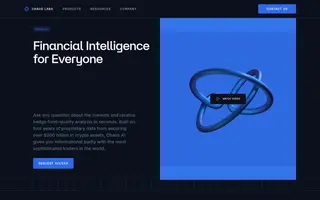 Chaos Labs homepage website preview