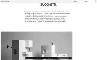 Zucchetti homepage website preview