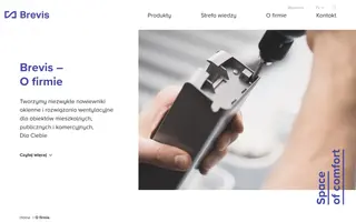 Brevis homepage website preview
