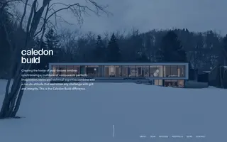 Caledon Build homepage website preview