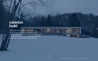 Caledon Build homepage website preview