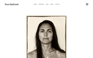 Tove Kjellmark homepage website preview