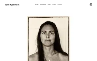 Tove Kjellmark homepage website preview