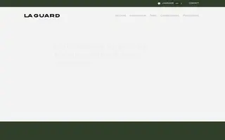 La Guard homepage website preview