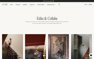 COAT homepage website preview
