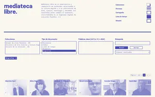 Mediateca Libre homepage website preview