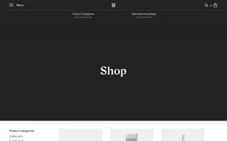 Hardanger Bestikk homepage website preview