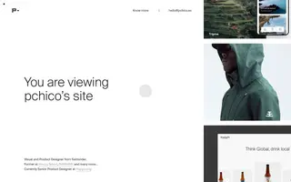 Pchico homepage website preview