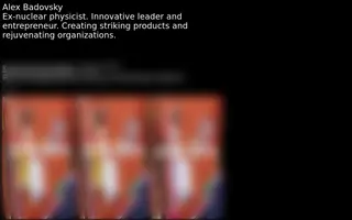 Alex Badovsky homepage website preview