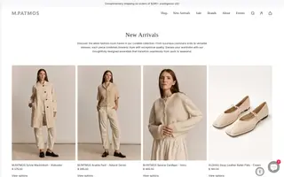 M. Patmos homepage website preview